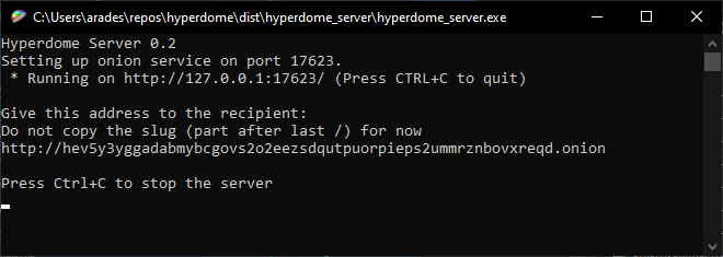 hyperdome_server_running.png